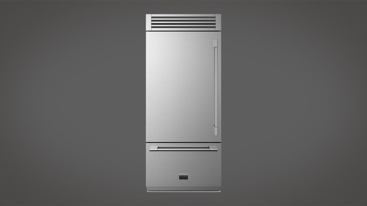 Fulgor Milano 36" Stainless Steel Bottom Freezer Built-In Refrigerator F7PBM36S2L