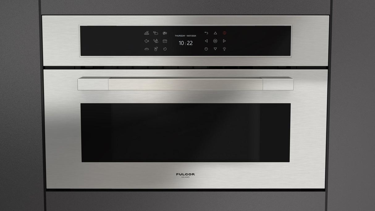 Fulgor Milano Matteo 700 Series 30" Stainless Steel Single Wall Electric Combi Steam Oven F7MSCO30S1