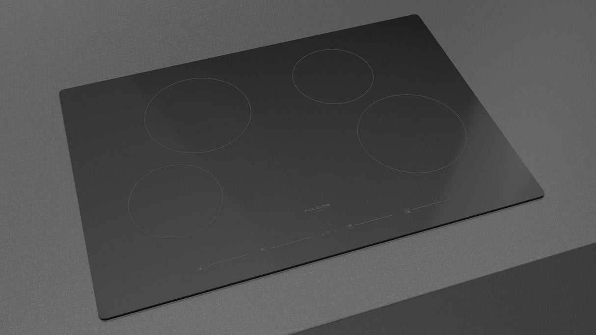Fulgor Milano 30" Black Glass Induction Cooktop F4IT30B2