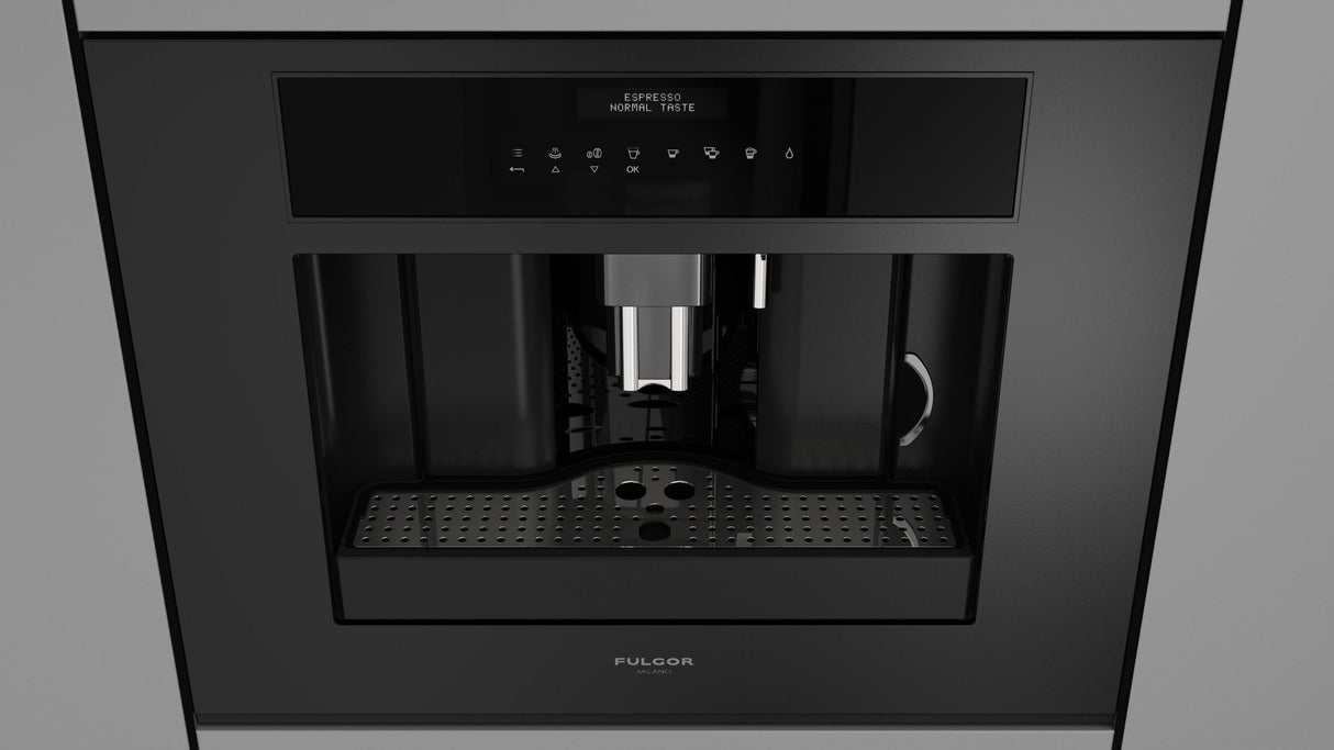 Fulgor Milano 24" Matte Black Built-In Coffee Maker & Grinder F7MBC24MB1