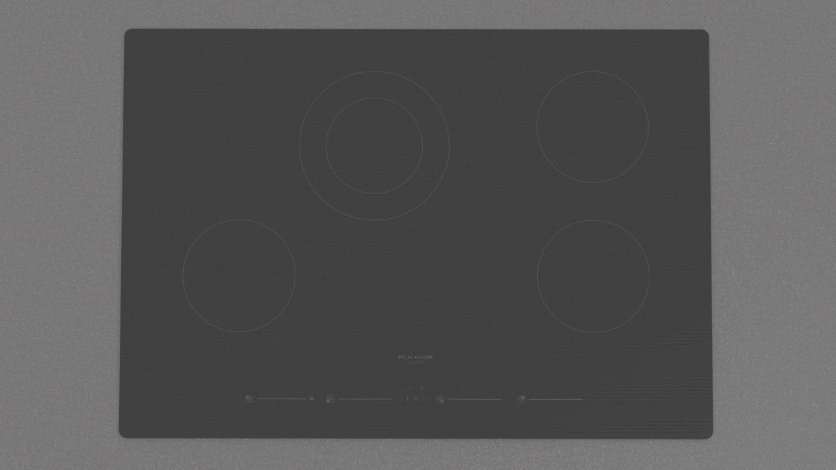 Fulgor Milano 30” Built-In Glass-Ceramic Electric Cooktop Glossy Black F7RT30B1