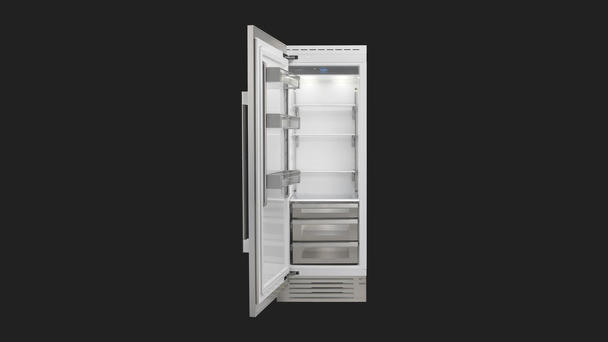 Fulgor Milano 30" Built-In Column Refrigerator Freestanding Refrigerator F7SRC30S1L