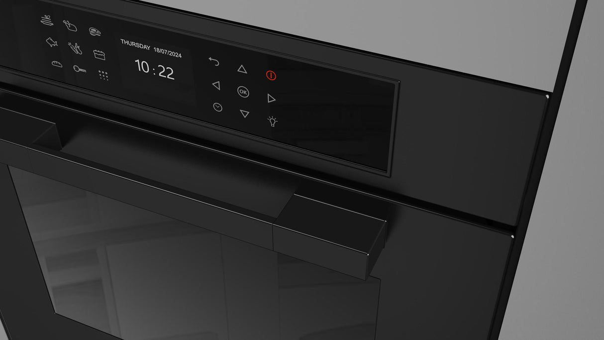 Fulgor Milano Matteo 700 Series 24" Matte Black Single Wall Electric Self-Clean Oven F7MSP24MB1