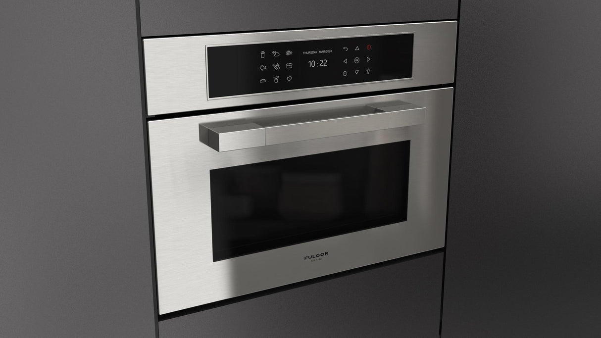 Fulgor Milano Matteo 700 Series 24" Stainless Steel Single Wall Electric Combi Speed Oven F7MSPD24S1