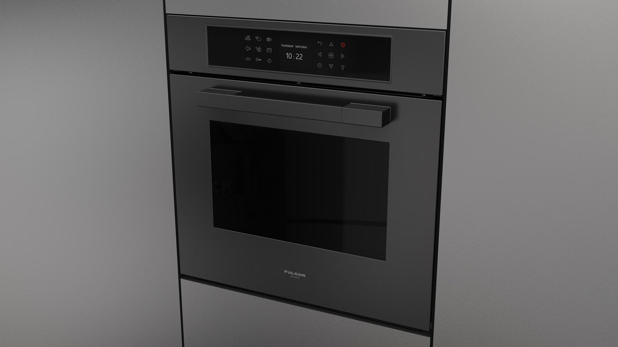 Fulgor Milano Matteo 700 Series 24" Matte Black Single Wall Electric Multifunction Oven F7MSM24MB1