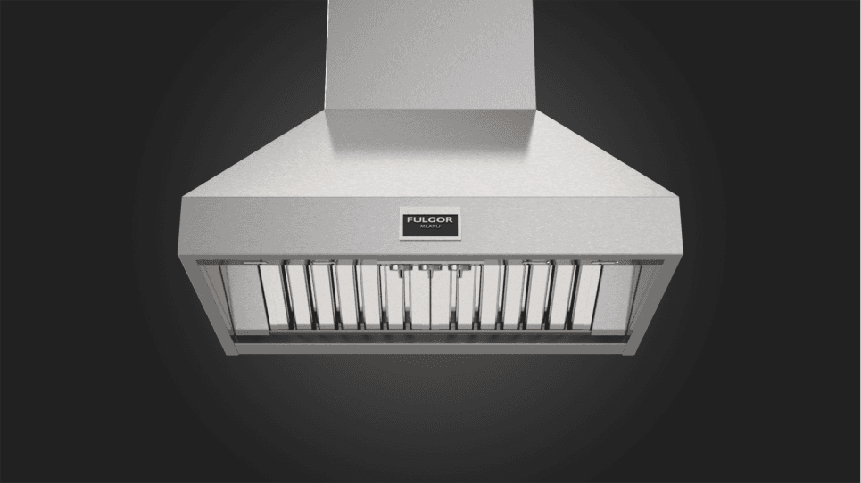 Fulgor Milano 36" Pro Chimney Hood Stainless Steel Wall Mount Range Hood F6PC36DS1