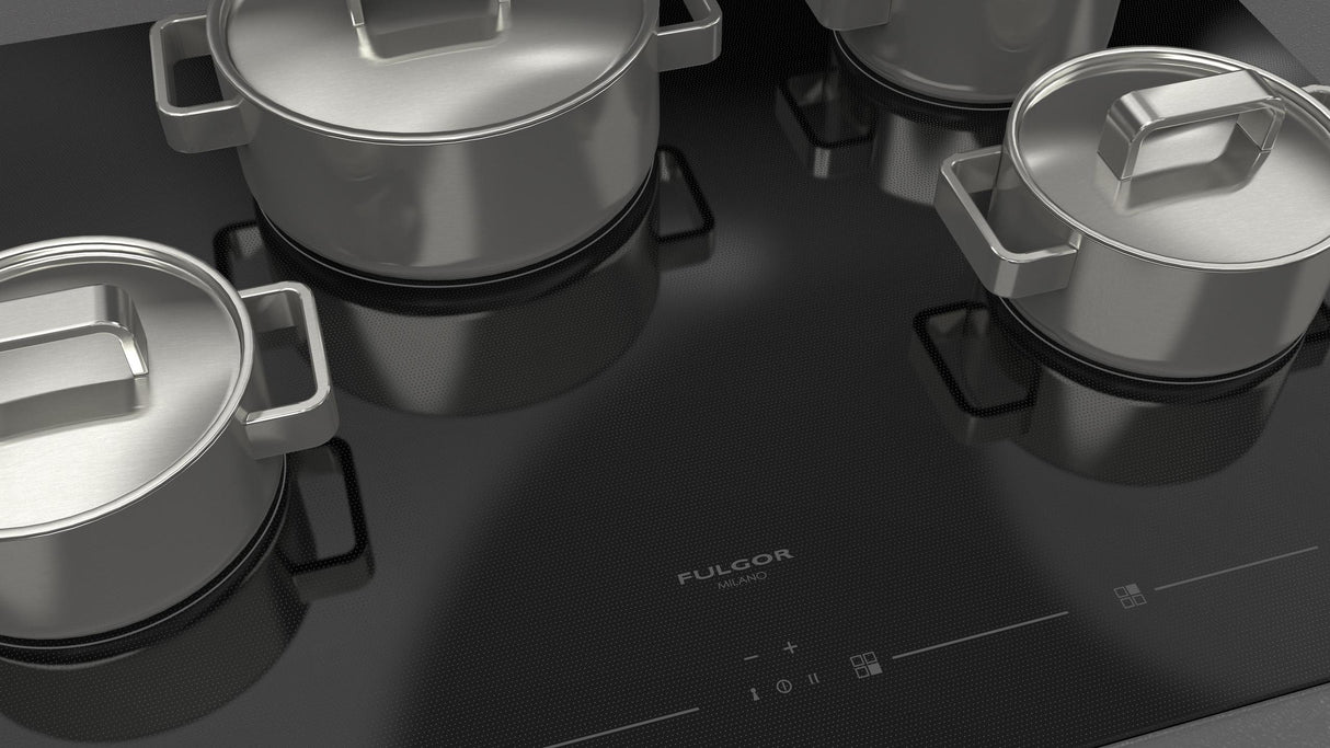 Fulgor Milano 30” Built-In Glass-Ceramic Electric Cooktop Glossy Black F7RT30B1