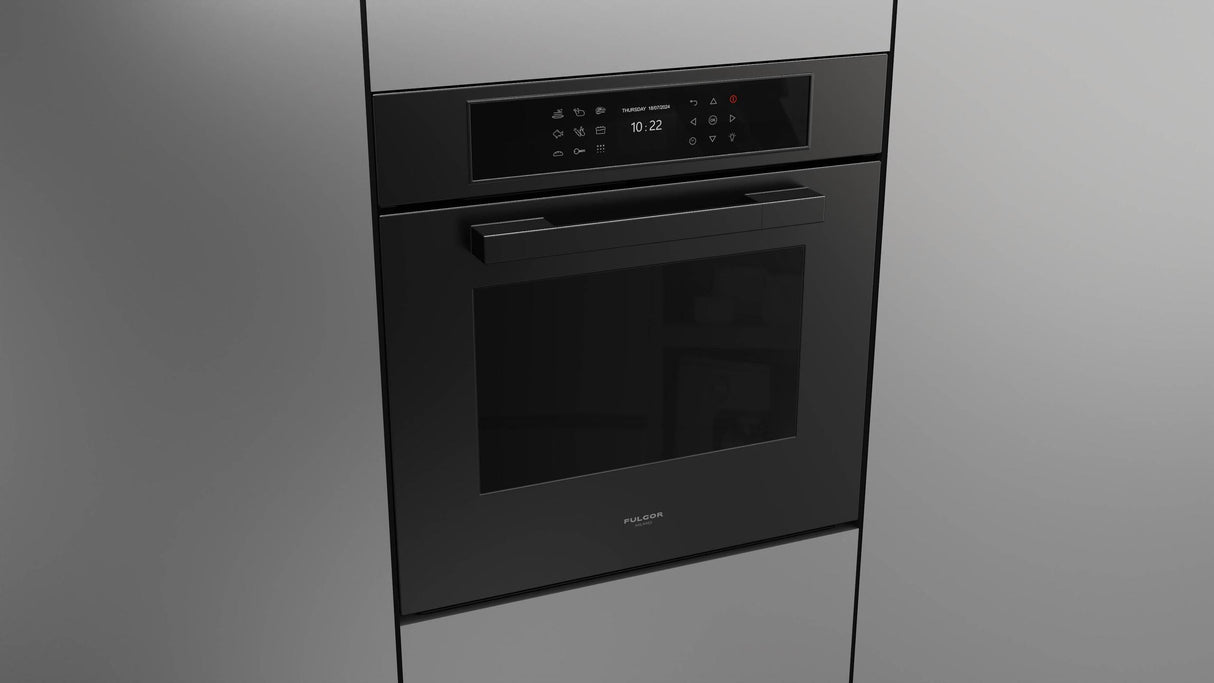 Fulgor Milano Matteo 700 Series 24" Matte Black Single Wall Electric Self-Clean Oven F7MSP24MB1