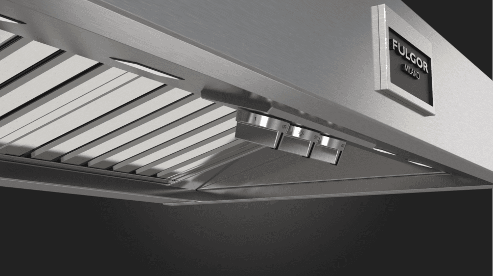 Fulgor Milano 36" Pro Chimney Hood Stainless Steel Wall Mount Range Hood F6PC36DS1