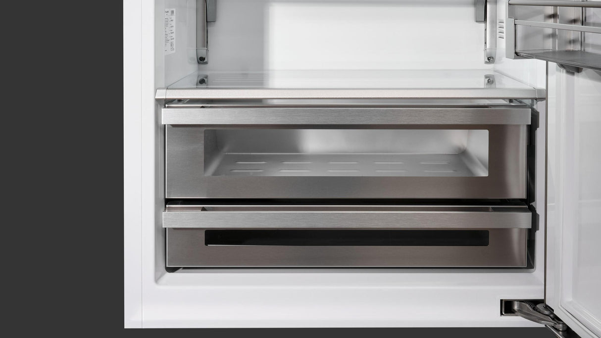 Fulgor Milano 36" Stainless Steel Bottom Freezer Built-In Refrigerator Right Hinge F7PBM36S2R
