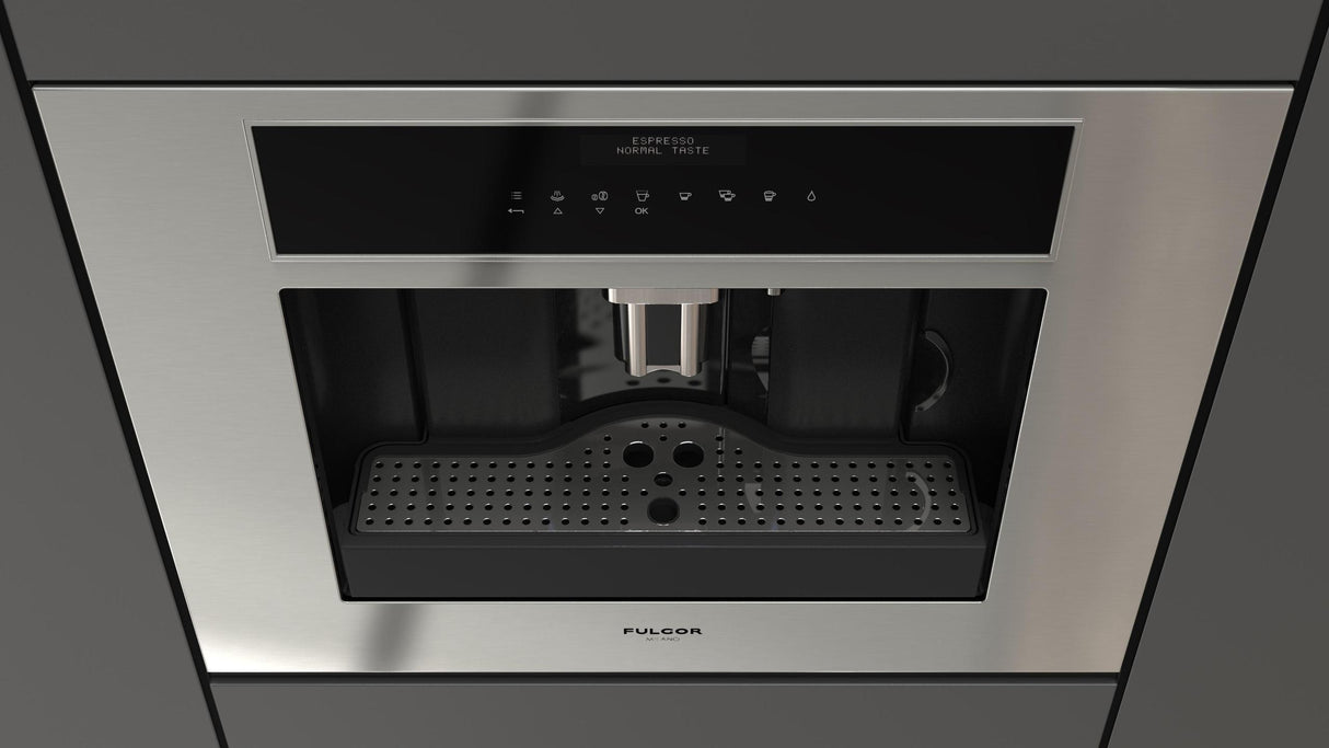 Fulgor Milano 24" Matte Stainless Built-In Coffee Machine F7MBC24S1