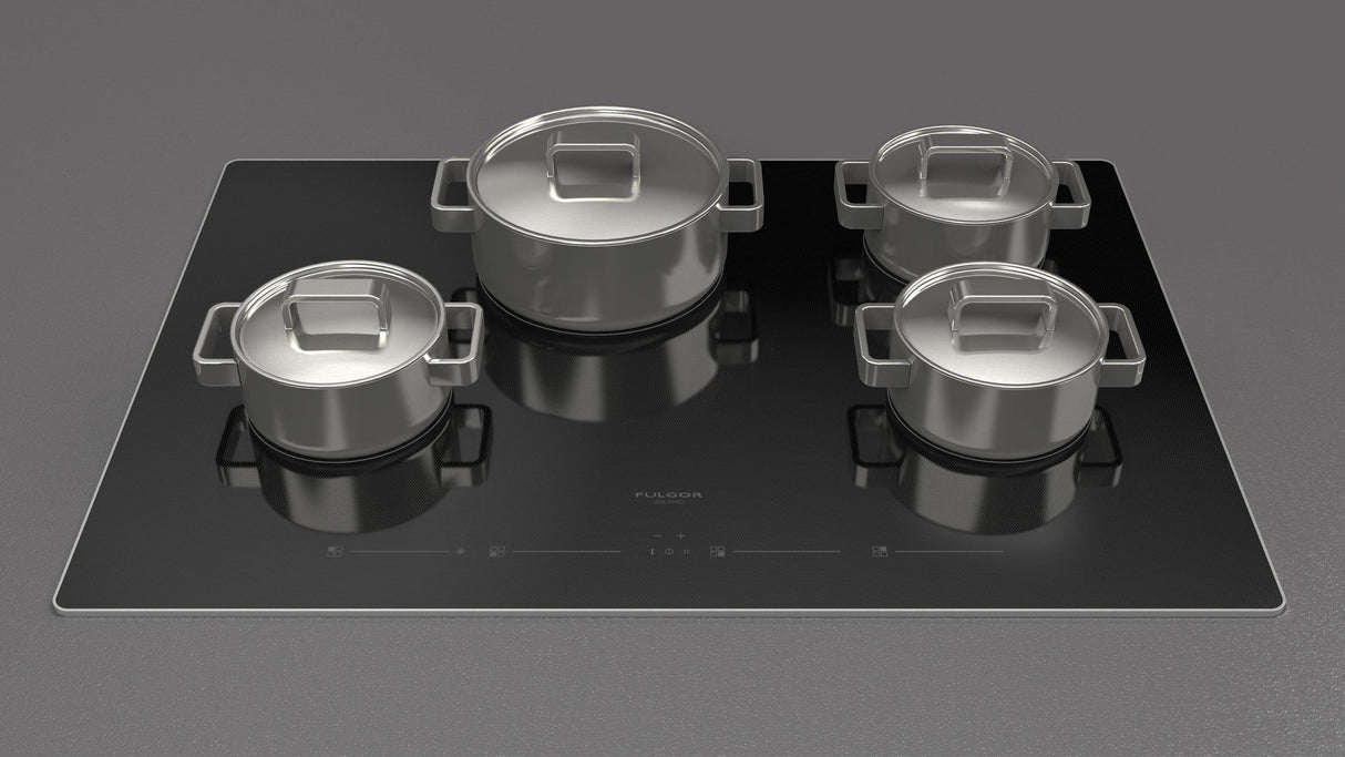 Fulgor Milano 30” Built-In Glass-Ceramic Electric Cooktop Glossy Black F7RT30S1