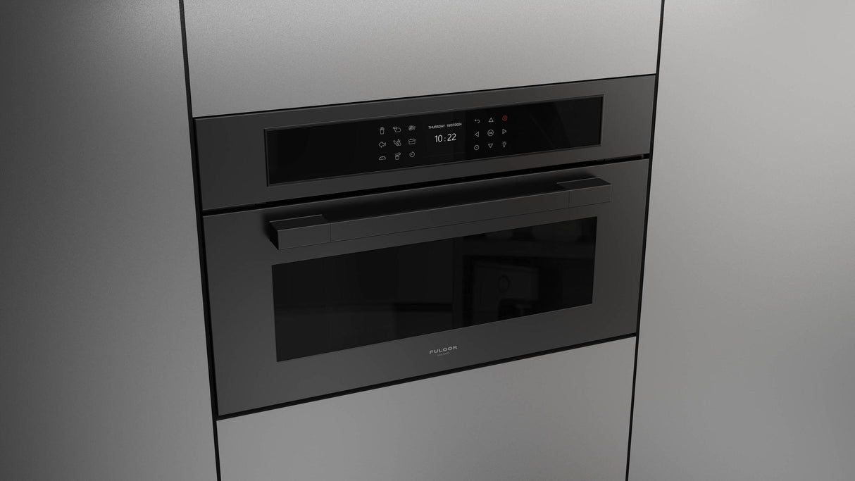 Fulgor Milano Matteo 700 Series 30" Matte Black Single Wall Electric Combi Speed Oven F7MSPD30MB1