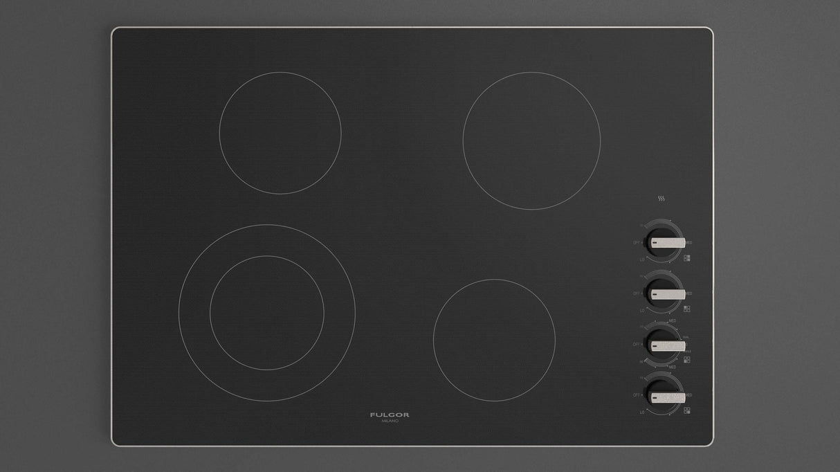 Fulgor Milano 30” Built-In Radiant Cooktop with Knobs Electric Cooktop