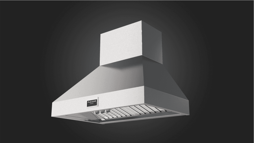 Fulgor Milano 36" Pro Chimney Hood Stainless Steel Wall Mount Range Hood F6PC36DS1