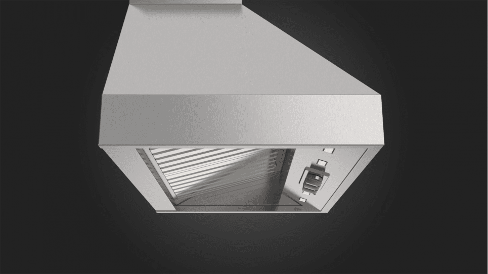 Fulgor Milano 36" Pro Chimney Hood Stainless Steel Wall Mount Range Hood F6PC36DS1