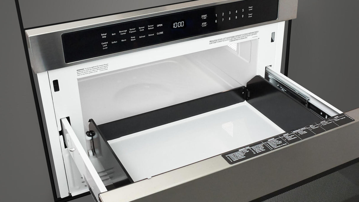 Fulgor Milano 24" Built-In Drawer Microwave Stainless Steel Distinto Series F7DMW24S2