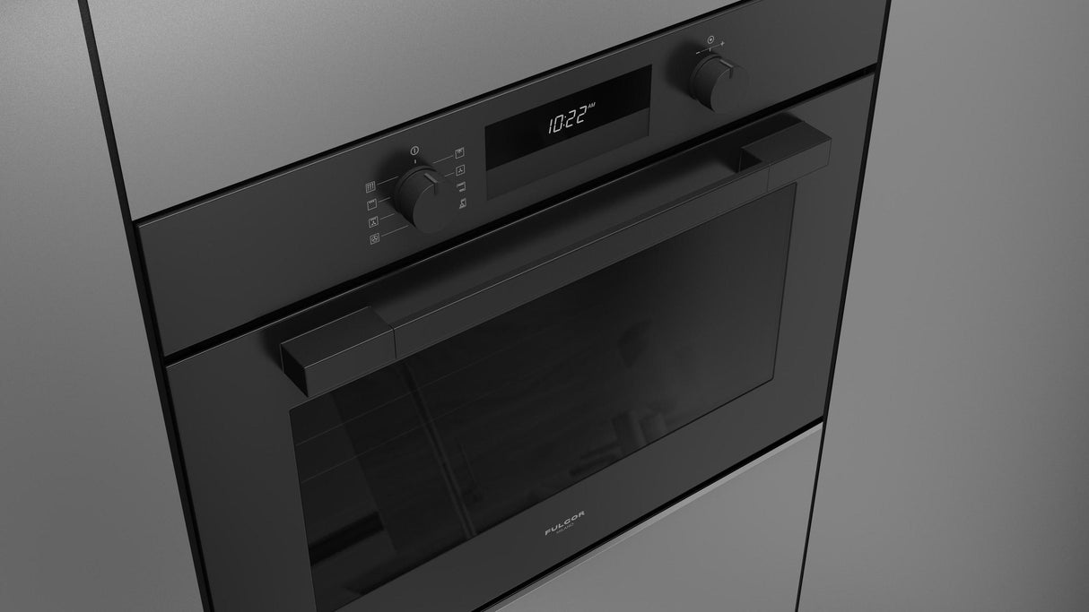 Fulgor Milano 30” Built-In Single Wall Oven Matte Black Electric Oven