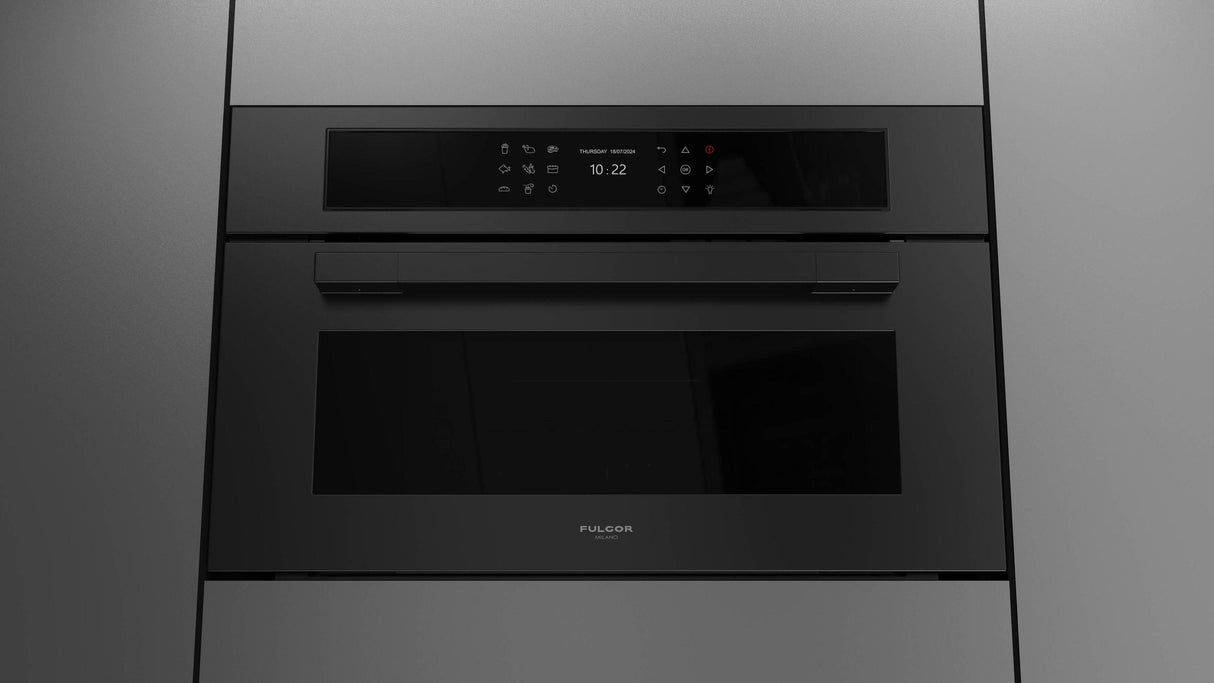Fulgor Milano Matteo 700 Series 30" Matte Black Single Wall Electric Combi Speed Oven F7MSPD30MB1