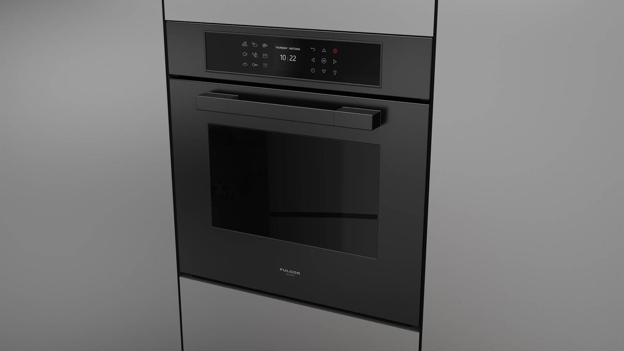 Fulgor Milano Matteo 700 Series 24" Matte Black Single Wall Electric Self-Clean Oven F7MSP24MB1