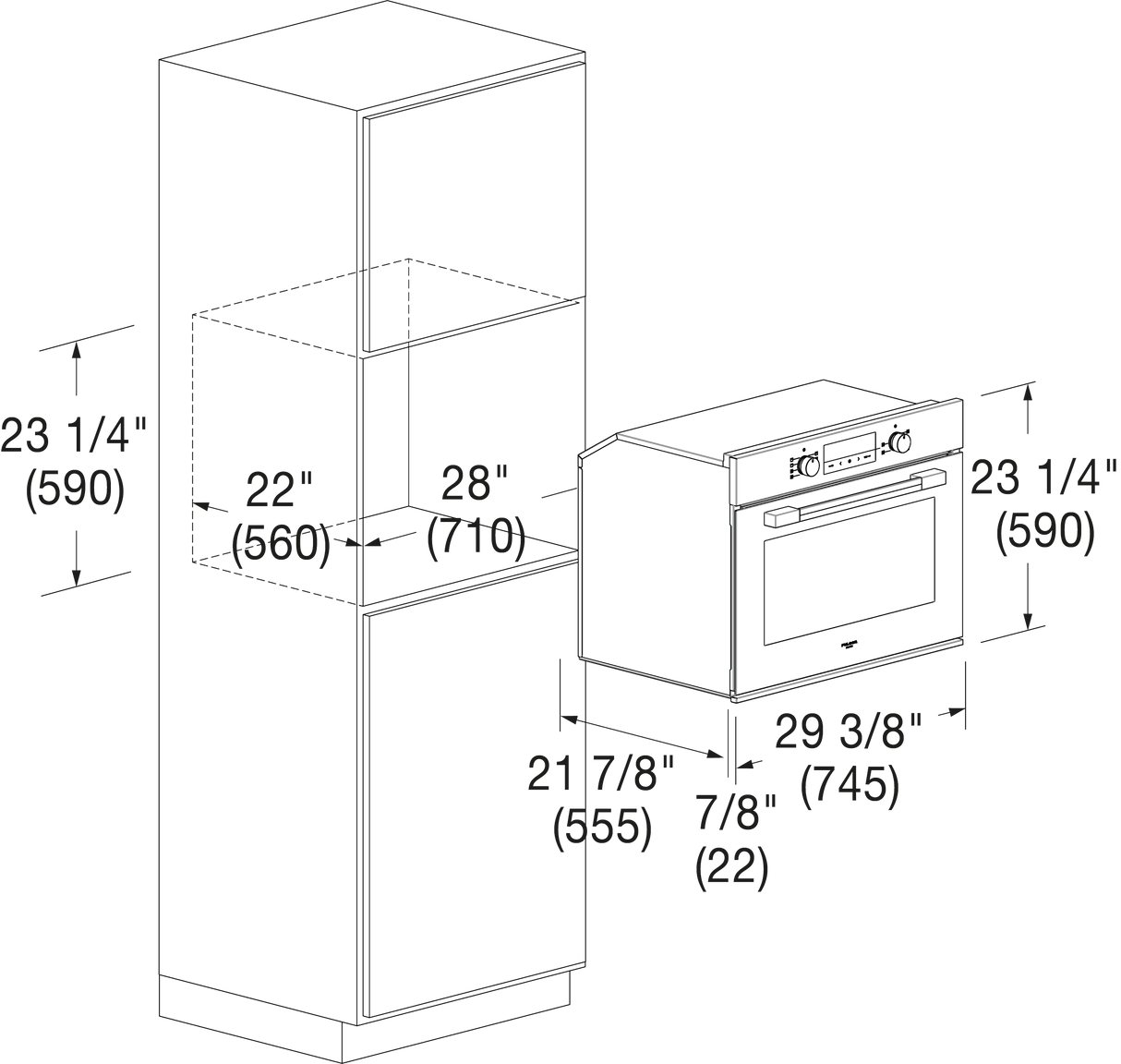 Fulgor Milano Matteo 100 Series 30" Fingerprint-Resistant Stainless Steel Single Wall Electric Oven F1MSP30S1