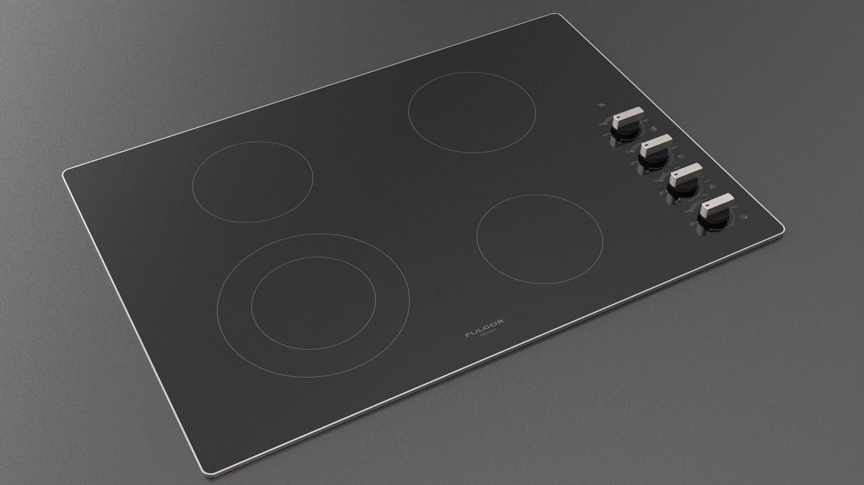Fulgor Milano 30” Built-In Radiant Cooktop with Knobs Electric Cooktop
