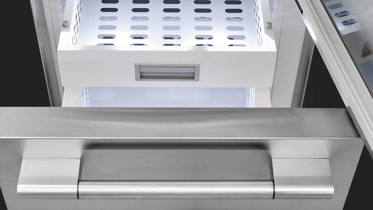 Fulgor Milano 24" Stainless Steel Tri-Zone Built-In Wine Cooler Right Hinge F7PBW24S2R
