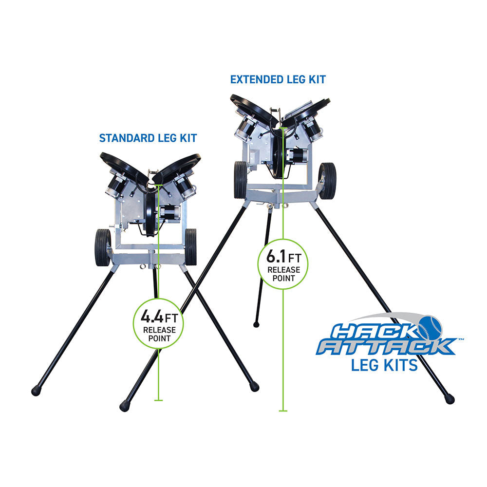 Sports Attack Hack Attack Baseball Pitching Machine w/ Extended Legs