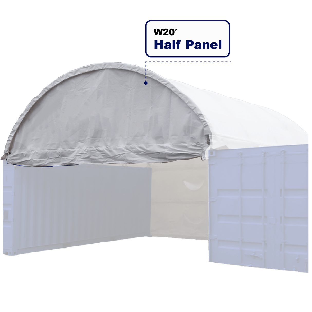 Chery Industrial Greatbear Half Panel for W20′ Container Shelters (Outside)