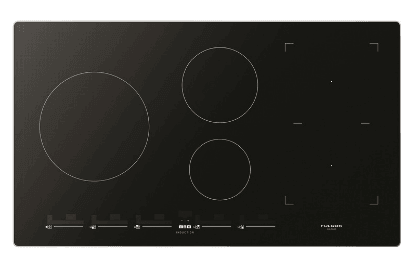 Fulgor Milano 36" Induction Cooktop Black Glass Bridge Zone Electric Cooktop F7IT36S1