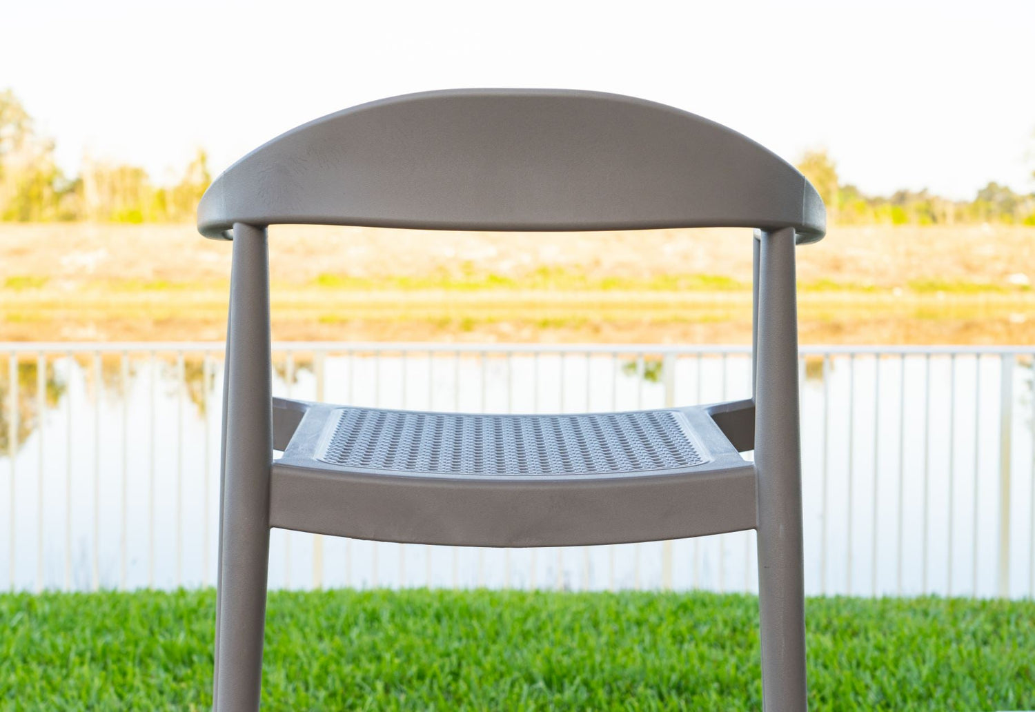 Rainbow Outdoor Kennedy Set of 2 Stackable Armchair-Cappuccino