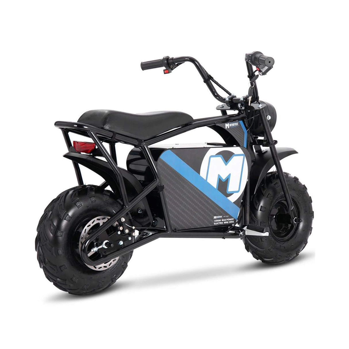 MotoTec 1000W 48V/12AH Electric Powered Mini Bike, Black