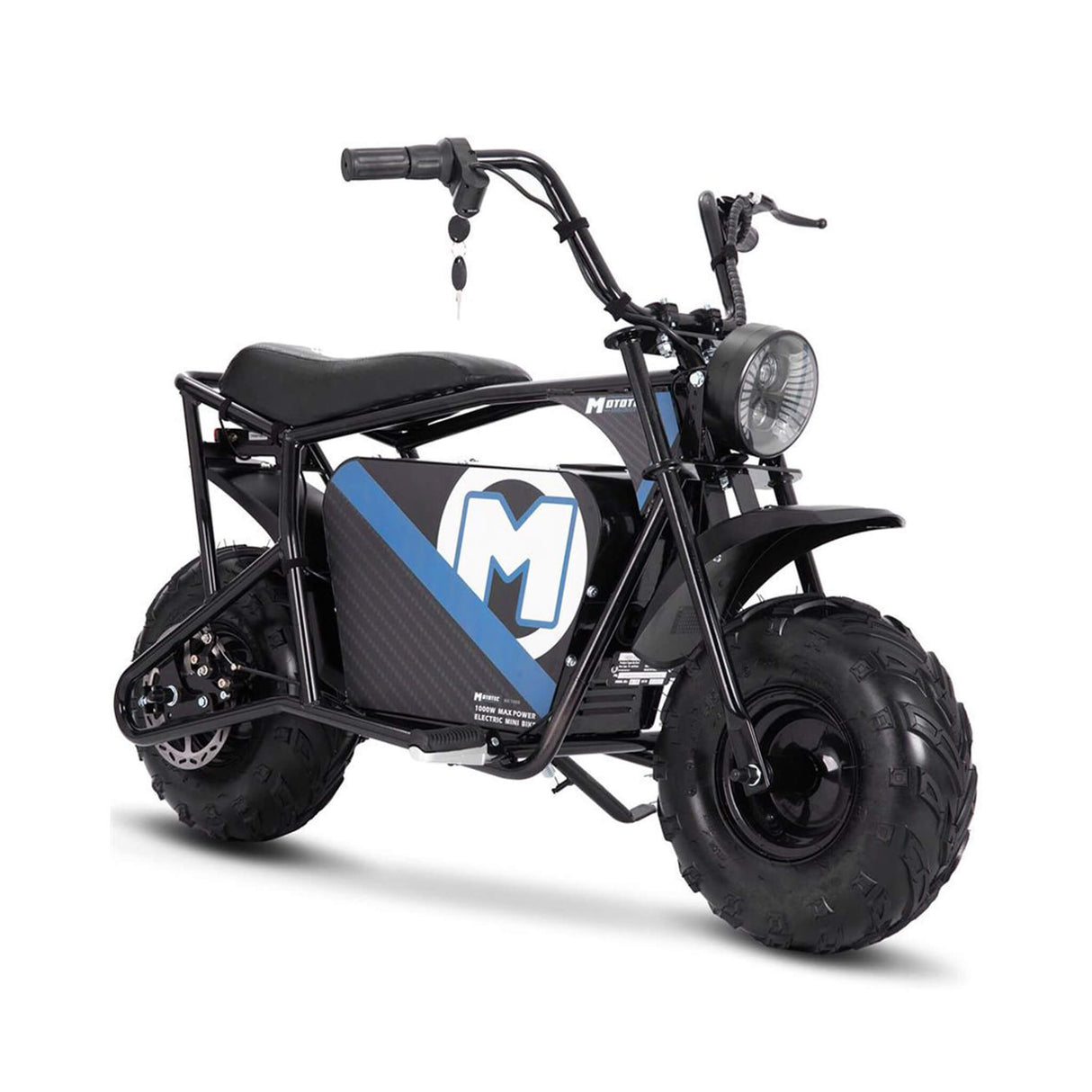 MotoTec 1000W 48V/12AH Electric Powered Mini Bike, Black