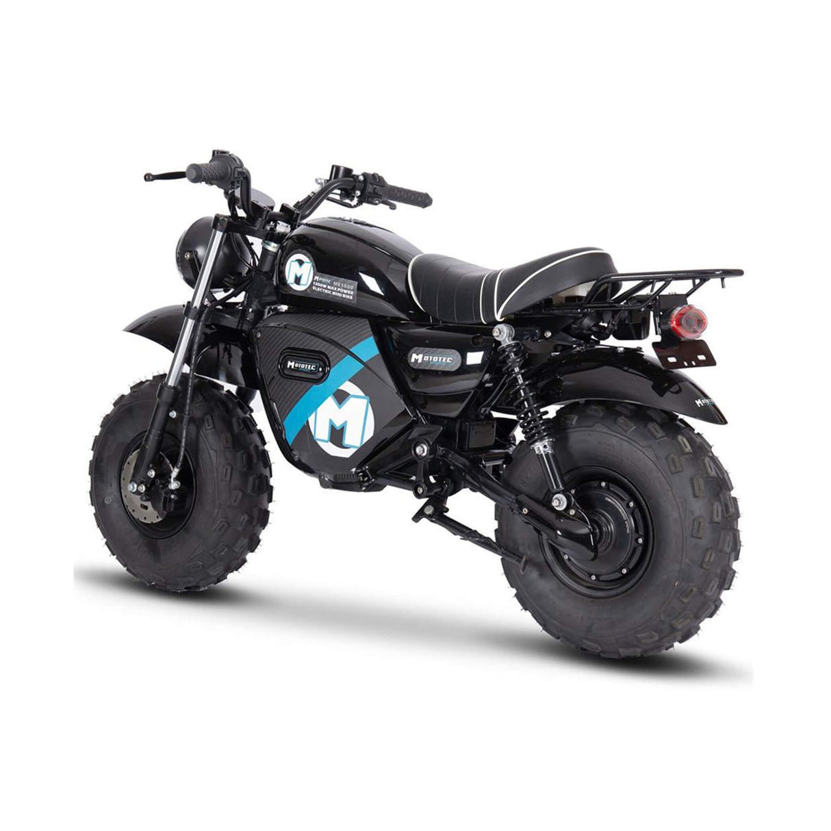 MotoTec 1500W 60V/20AH Electric Powered Mini Bike, Black