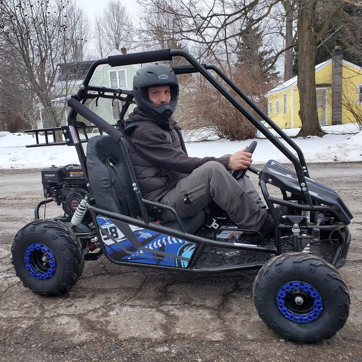 MotoTec Mud XL 212CC 2-Seat Go Kart With Full Suspension