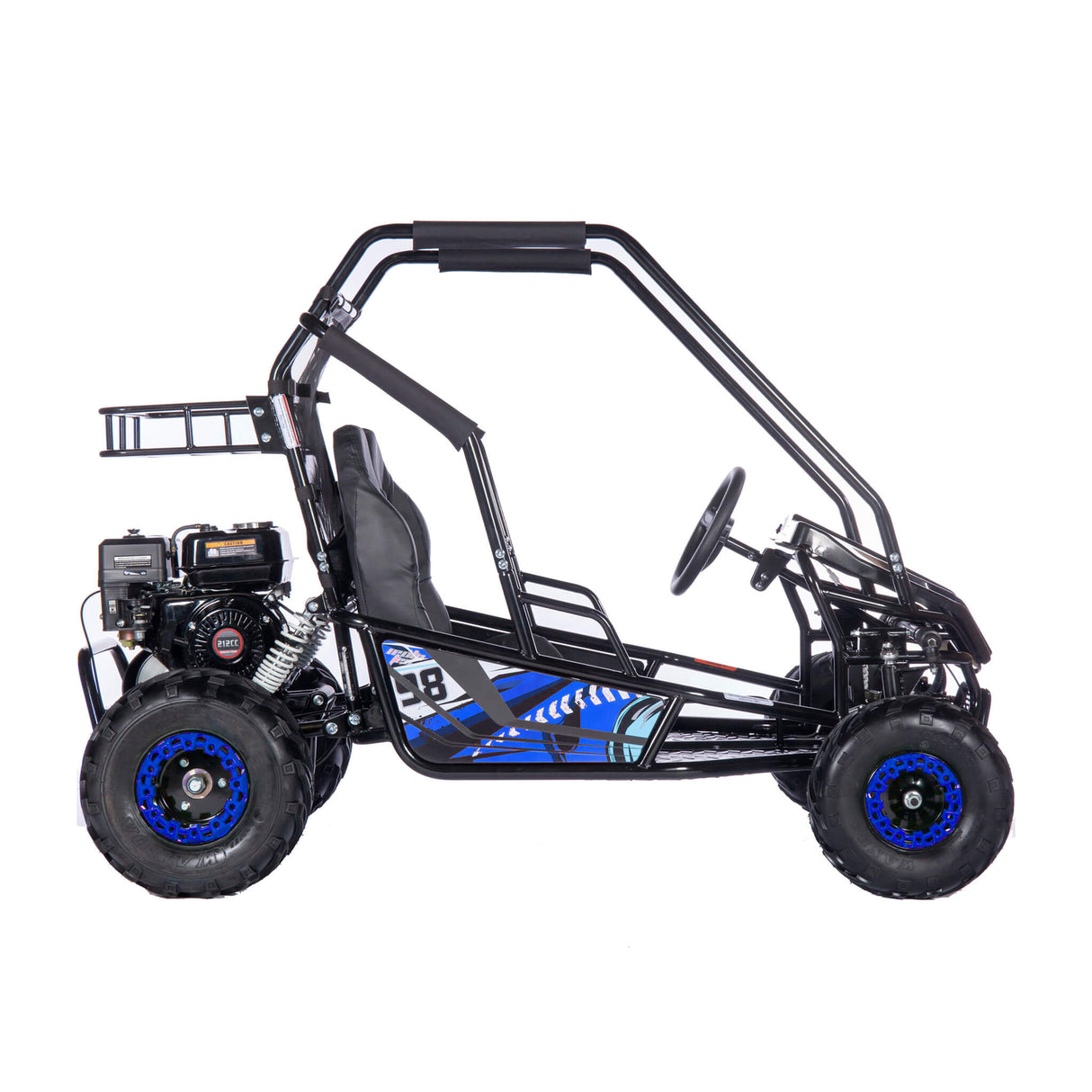 MotoTec Mud XL 212CC 2-Seat Go Kart With Full Suspension