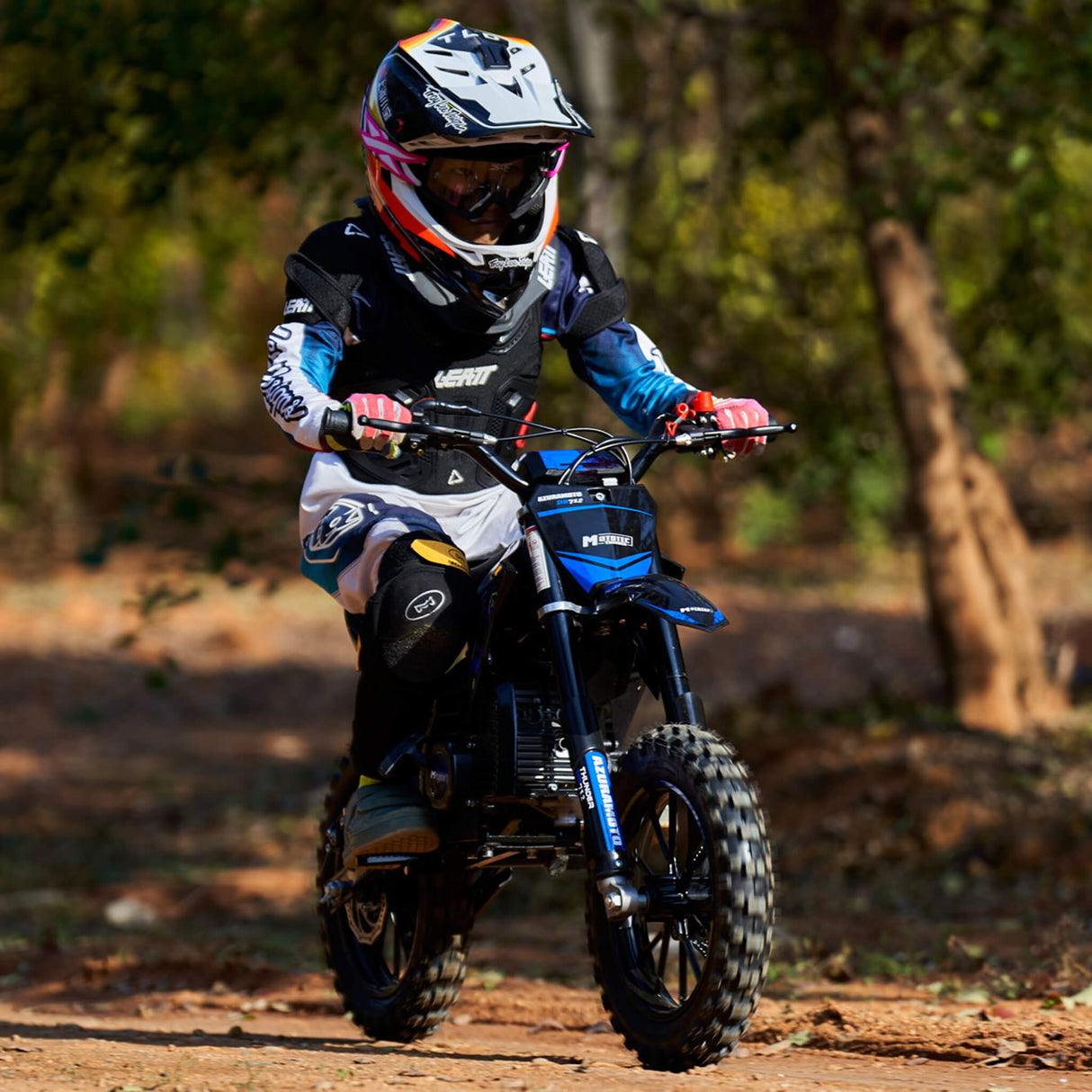 MotoTec Thunder 50cc 2-Stroke Kids Gas Dirt Bike