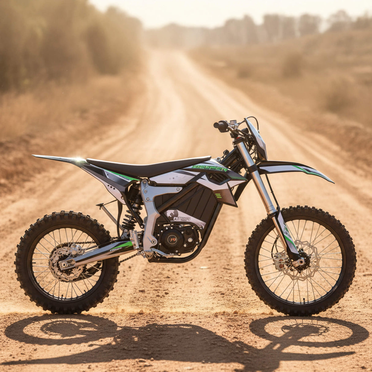 MotoTec Venom High-Performance 72V/12000W Electric Dirt Bike, White