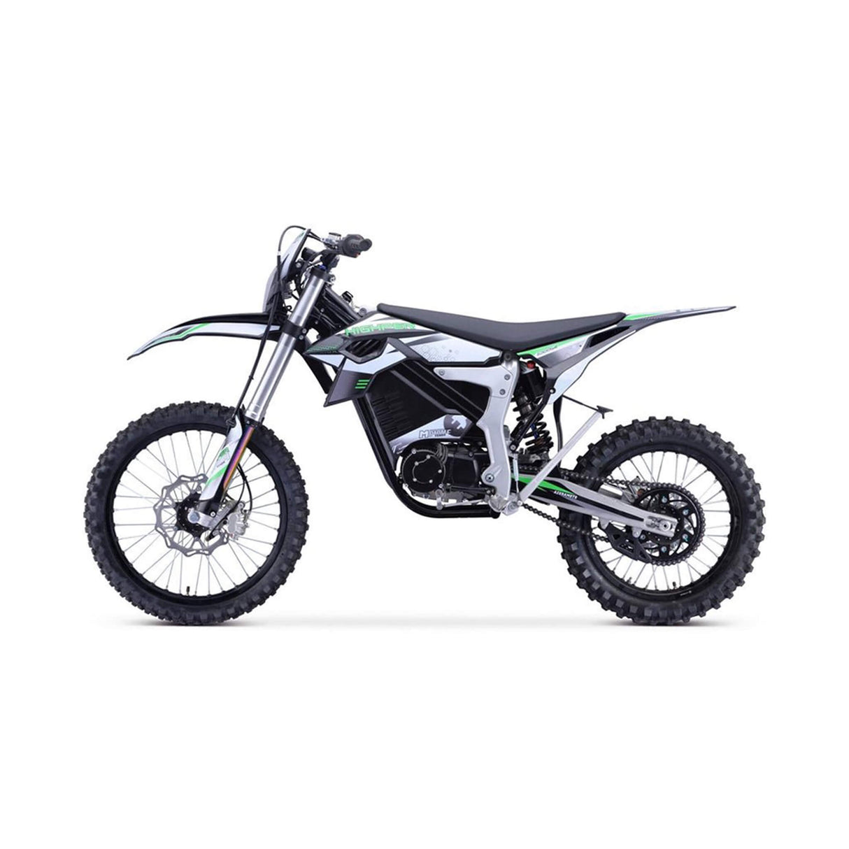 MotoTec Venom High-Performance 72V/12000W Electric Dirt Bike, White