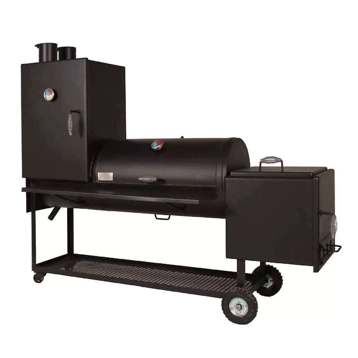 Old Country BBQ Pits Angus Offset with vertical chamber Smoker OC20x80