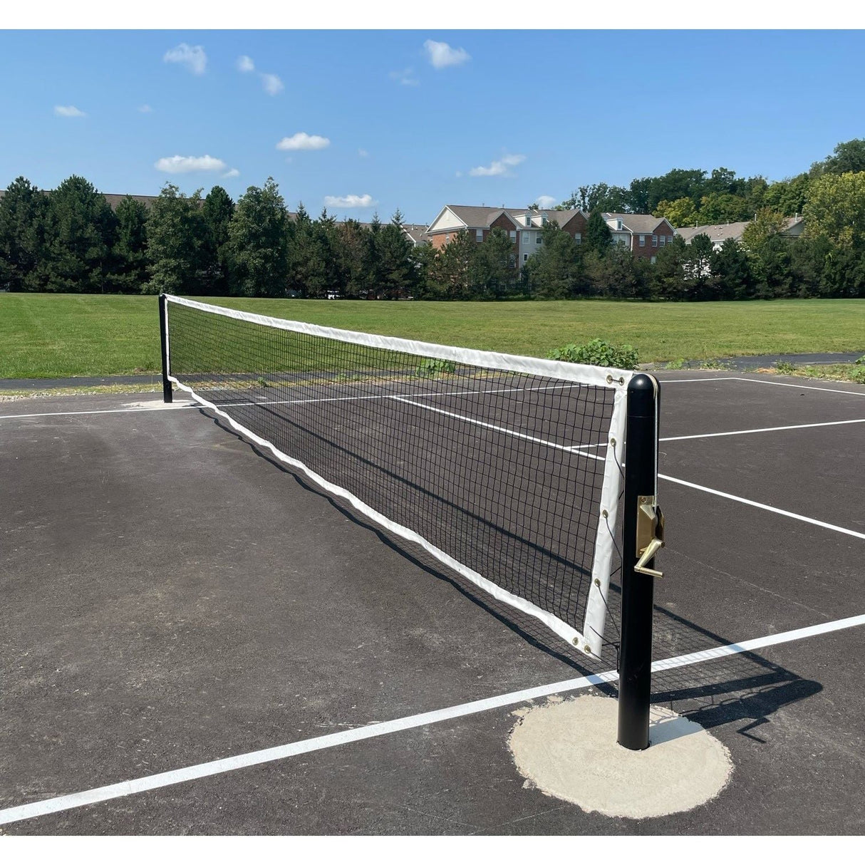Gared Outdoor In-Ground Pickleball System Heavy-Duty Steel with Regulation Net PKLBIGB
