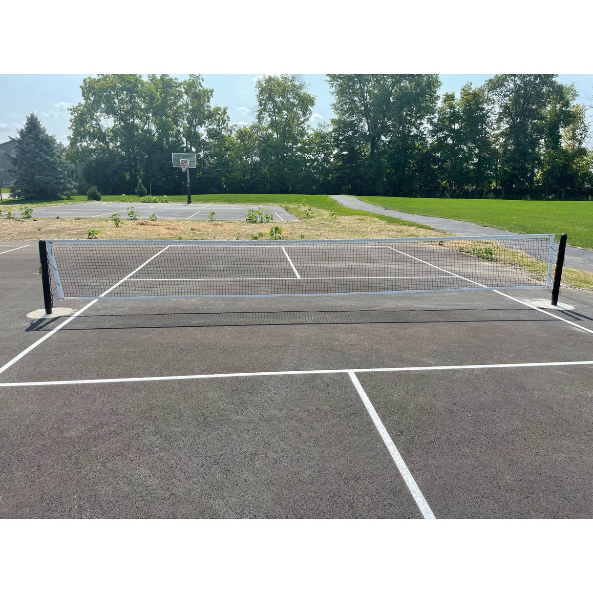 Gared Outdoor In-Ground Pickleball System Heavy-Duty Steel with Regulation Net PKLBIGB