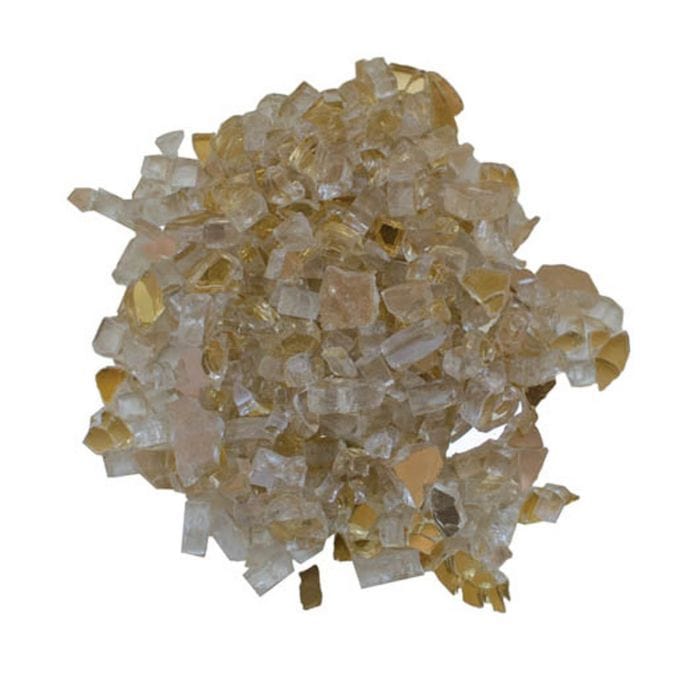 Remii 1/2" Champagne Reflective Fire Glass - 5lbs AMSF-GLASS-04