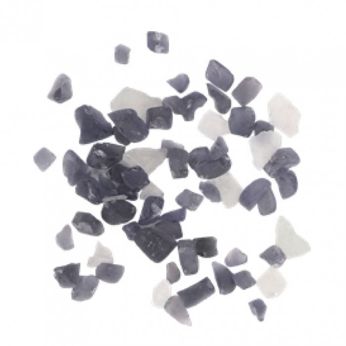 Remii Smokey Grey & White Fire Glass Fireplace Media 5 lbs AMSF-GLASS-14