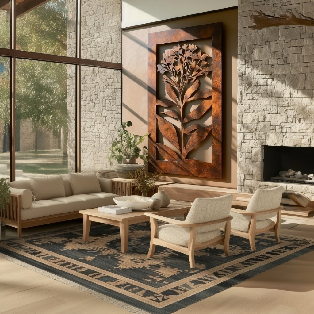 The Lilac - Metal Wall Art