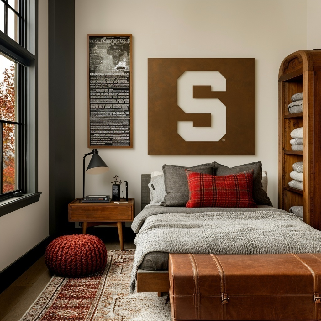 The Super S - Metal Wall Art - Square Umber