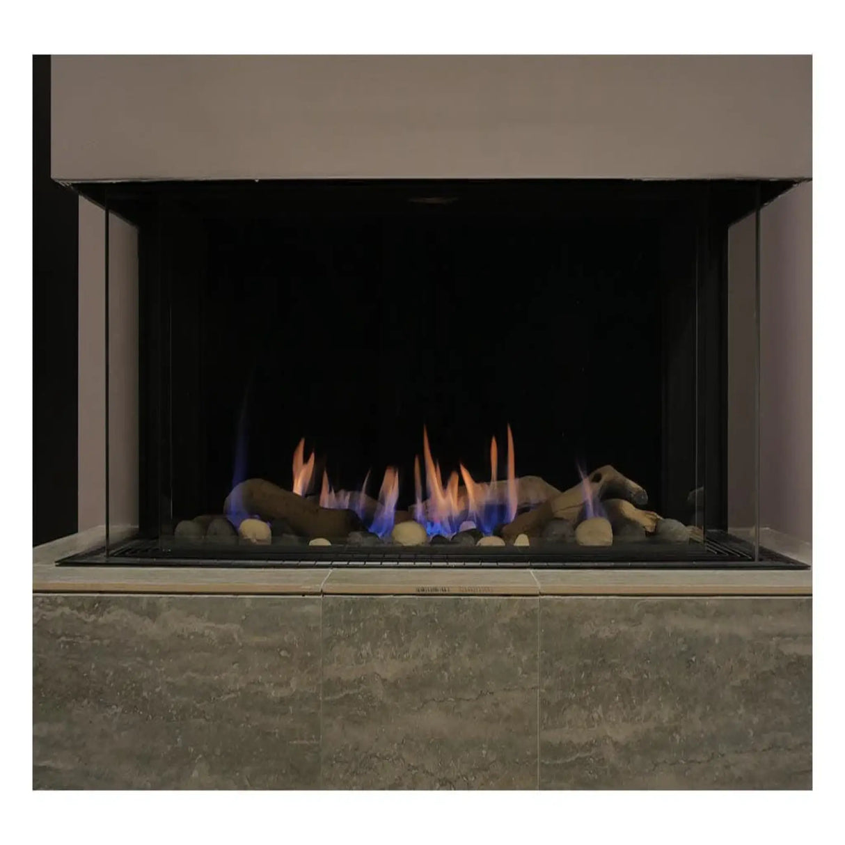 Sierra Flame Stanford 38" Three-Sided Gas Fireplace NG TOSCANA-38-NG