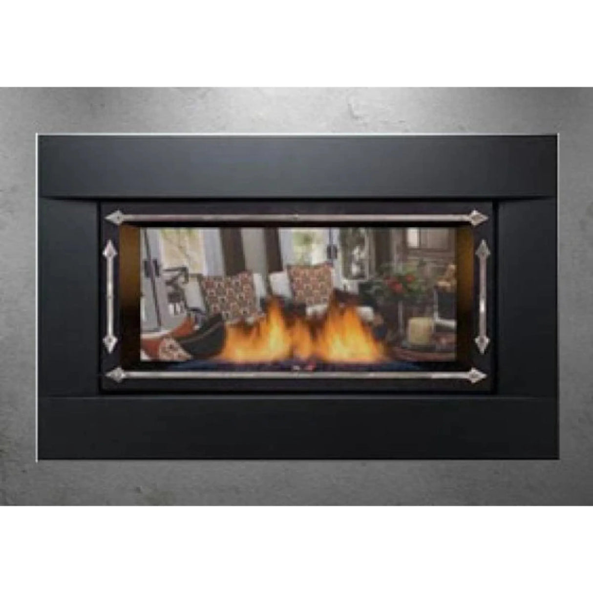 Sierra Flame Stanford 36" Deluxe See-Thru Direct Vent Linear Natural Gas Fireplace 20,000 BTU STANFORD-36-NG-DELUXE