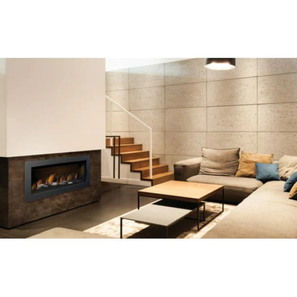 Sierra Flame Stanford 45" Direct Vent Linear Natural Gas Fireplace 30,000 BTU