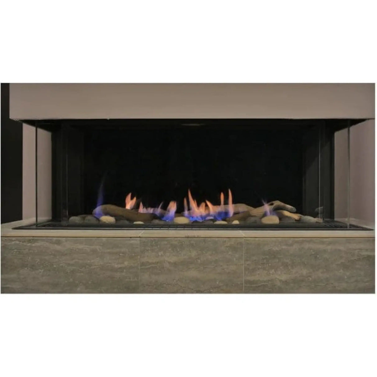 Sierra Flame Stanford 38" Three-Sided Gas Fireplace NG TOSCANA-38-NG
